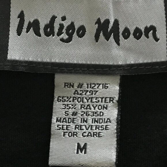 INDIGO MOON Black Short Sleeve Maxi Long Dress - Picture 3 of 11